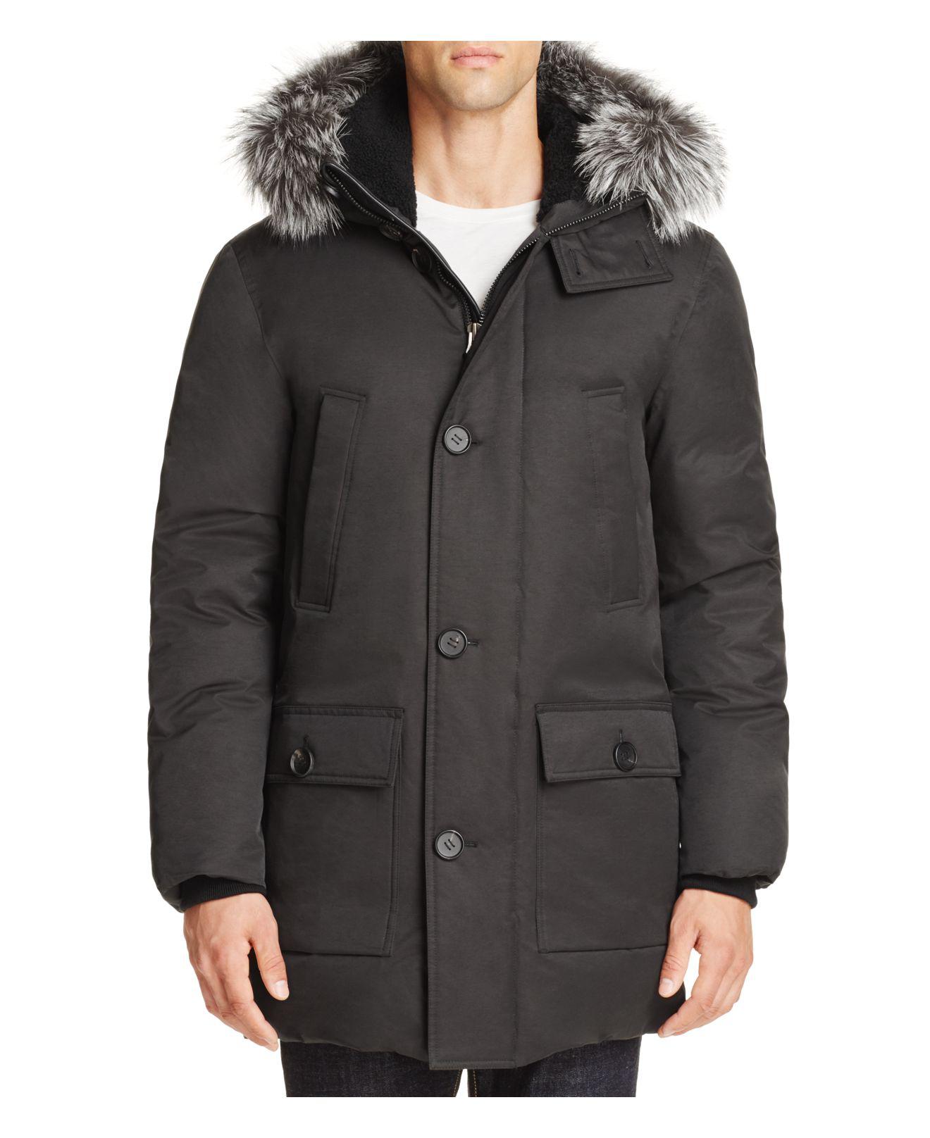 Mackage Fur Vaughan Hooded Jacket in Black for Men Lyst