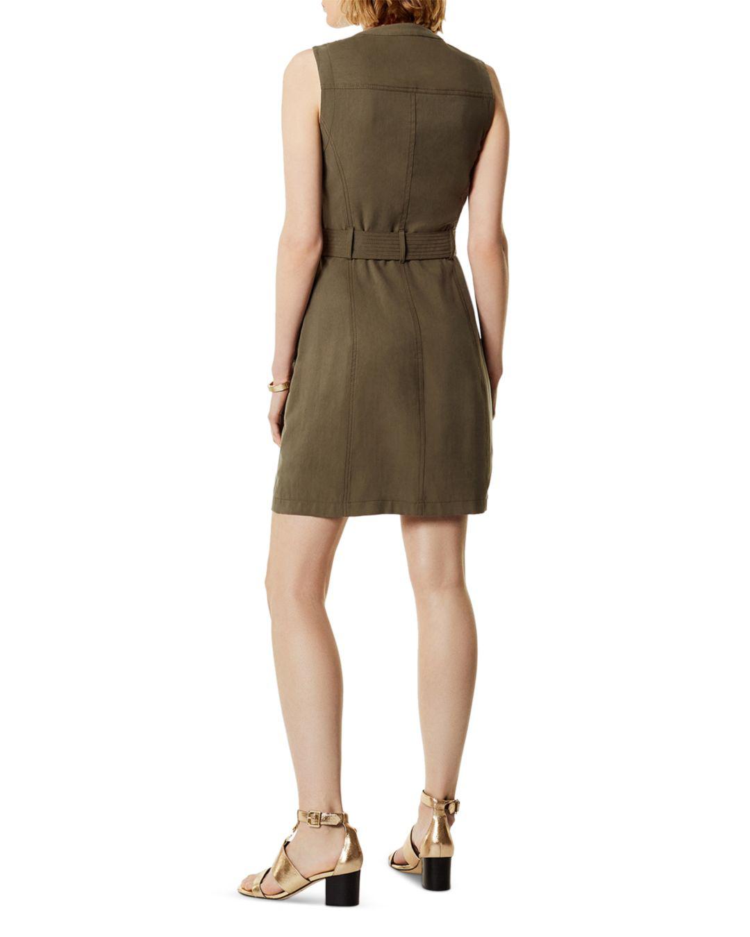 karen millen khaki utility dress