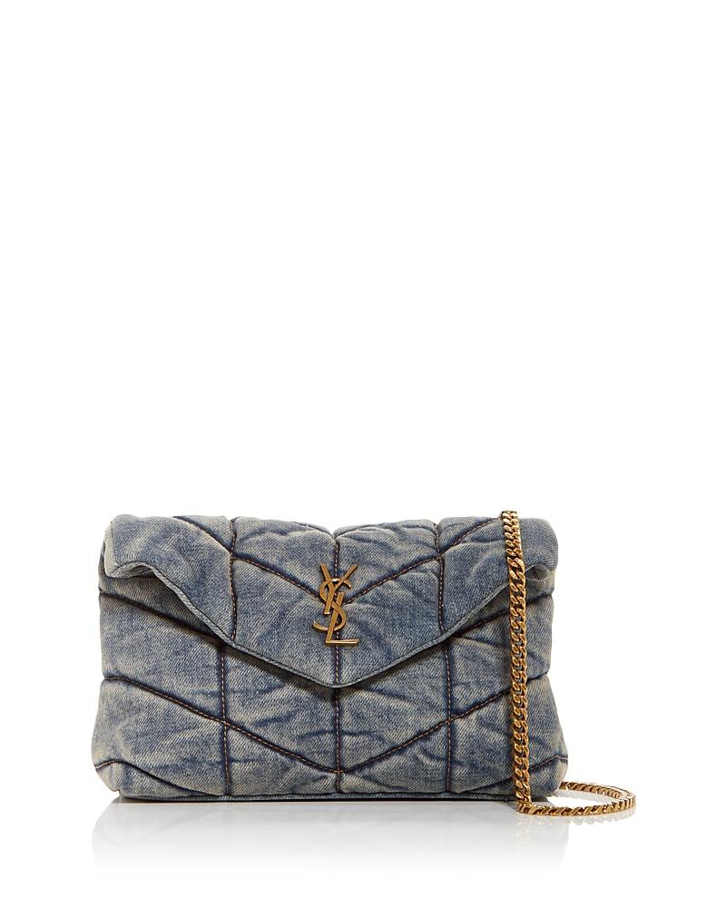 Saint Laurent Puffer Toy Convertible Shoulder Bag in Blue Lyst