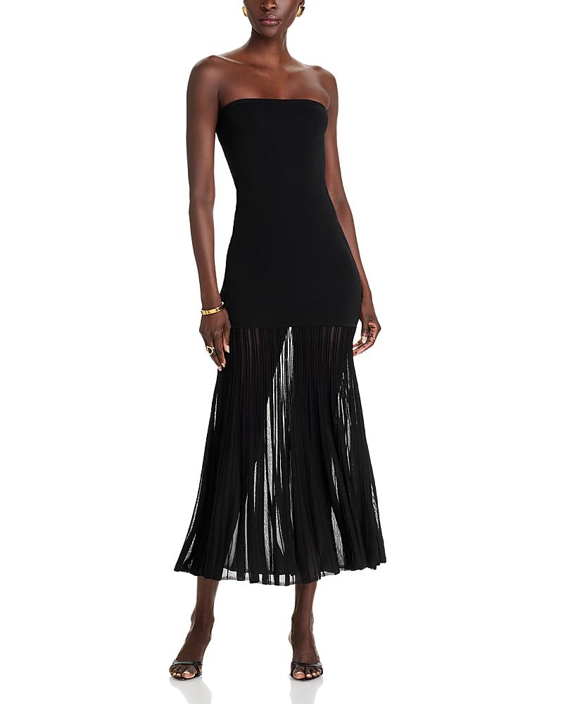 chinese dress ladies Daenery Women Strapless A Line Maxi Dress Tube Top Backless Casual Summer Dress  Black Khaki at Amazon Women's Clothing store
