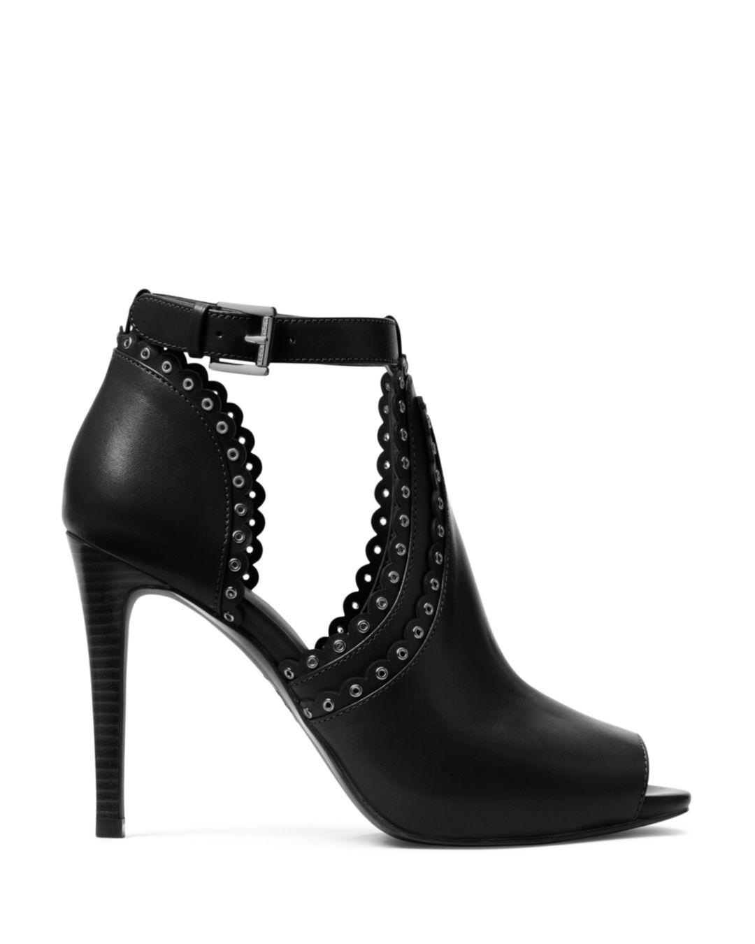michael kors jessie open toe bootie