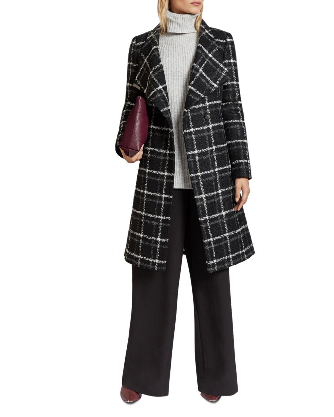 ted baker check coat
