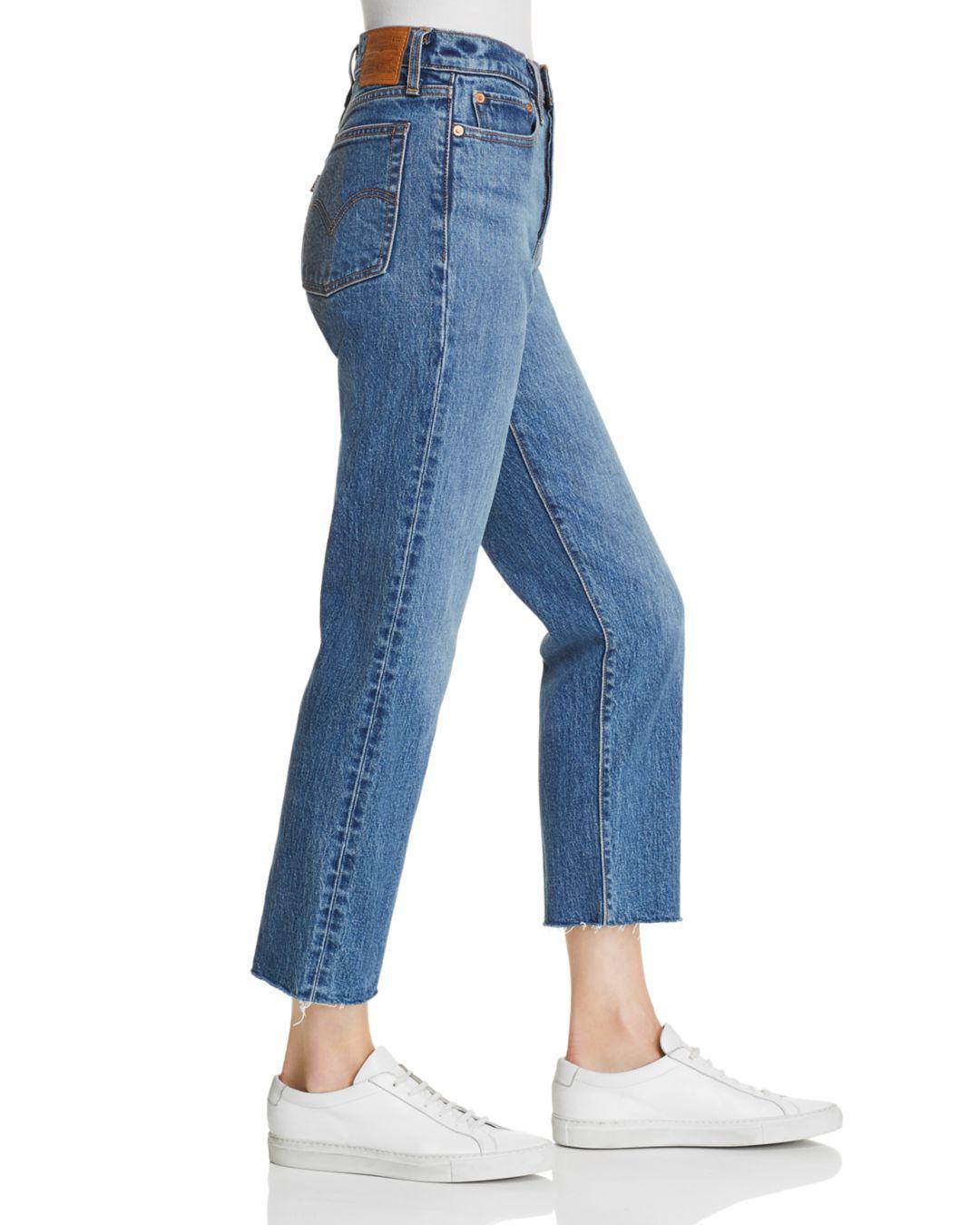 Levi's Denim Wedgie Crop Straight Jeans 