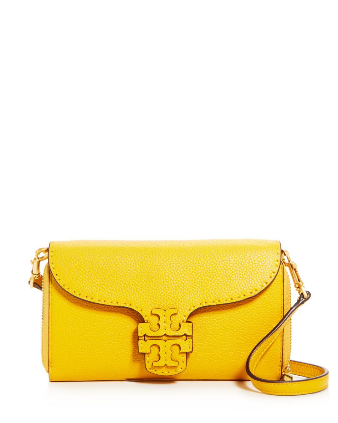 Tory Burch Leather Mcgraw Wallet Crossbody in Yellow Save 36 Lyst