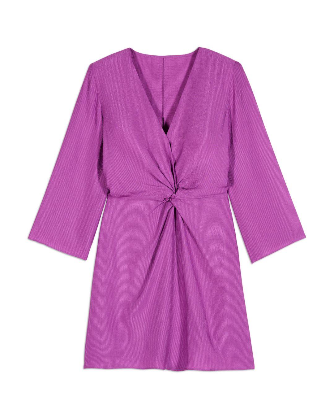 Ba&sh Gothie Twist Front Dress in Purple | Lyst