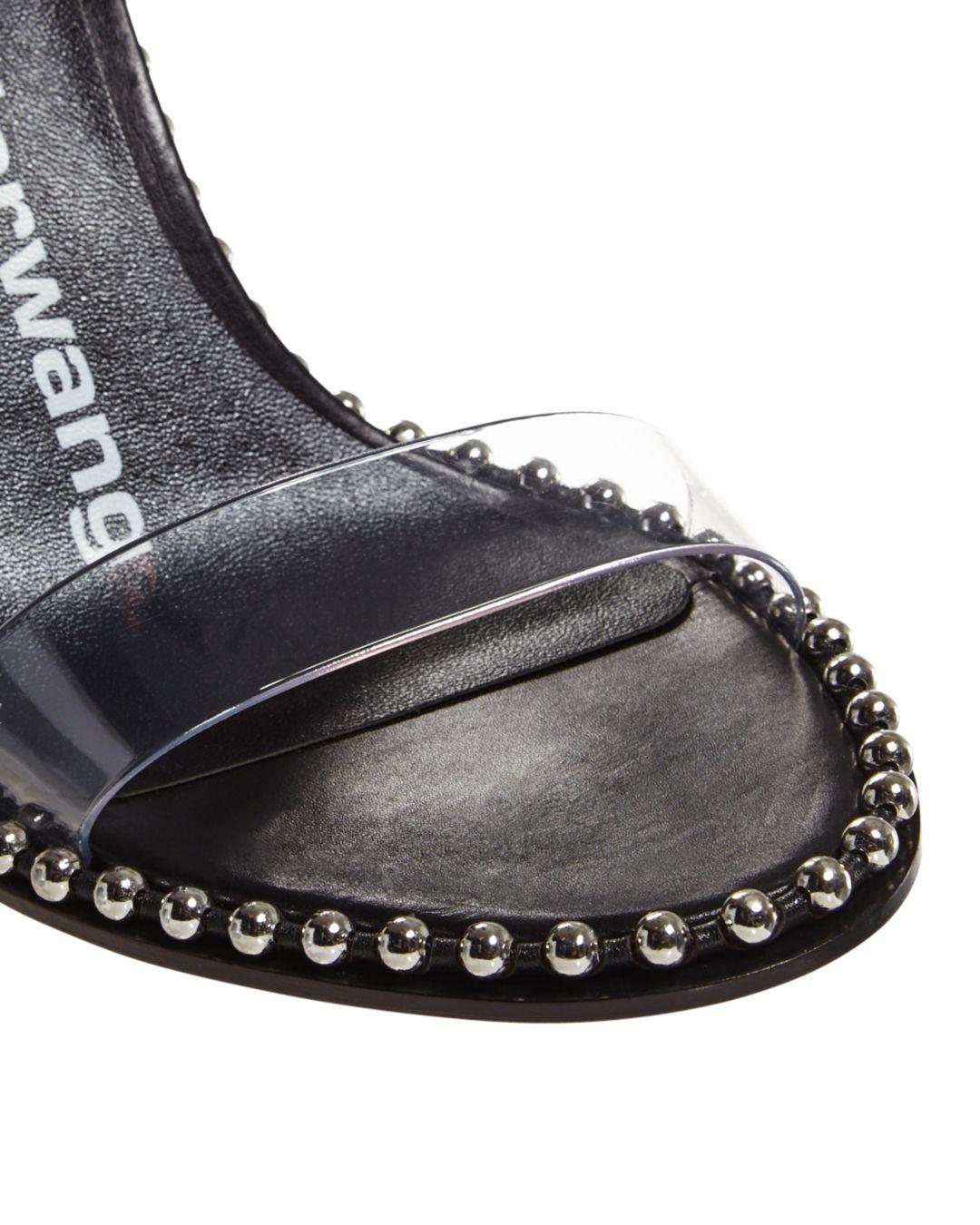 Alexander Wang Leather Women's Nova Slingback High Heel Sandals in