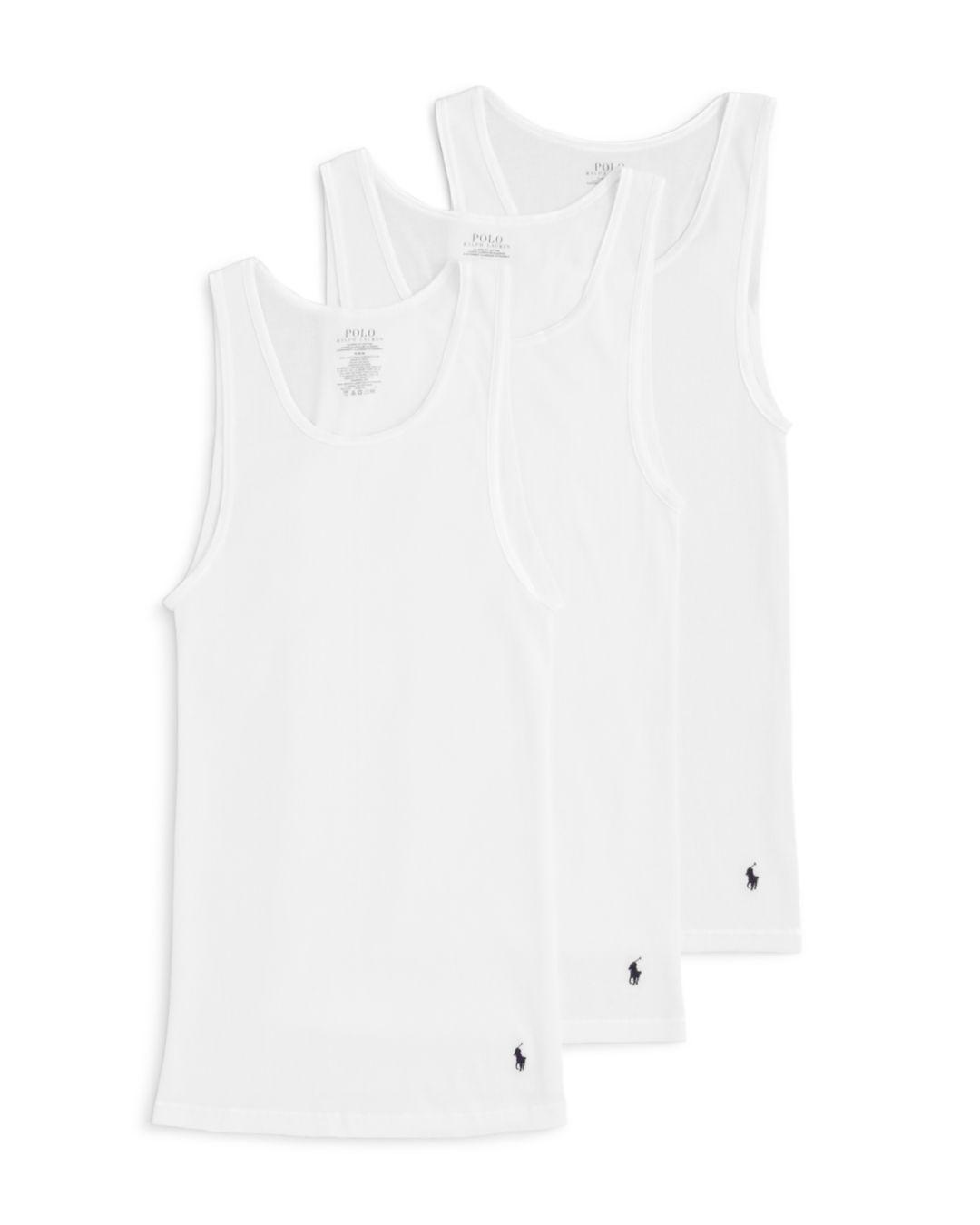 Lyst - Polo Ralph Lauren 3 Pack Ribbed Tank in White for Men