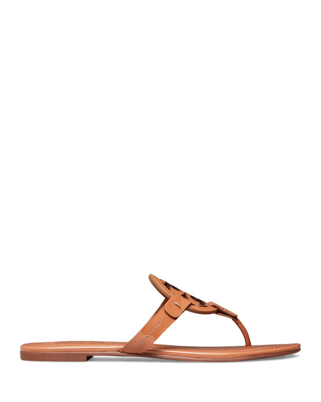 Tory Burch Miller Thong Sandals in Brown | Lyst