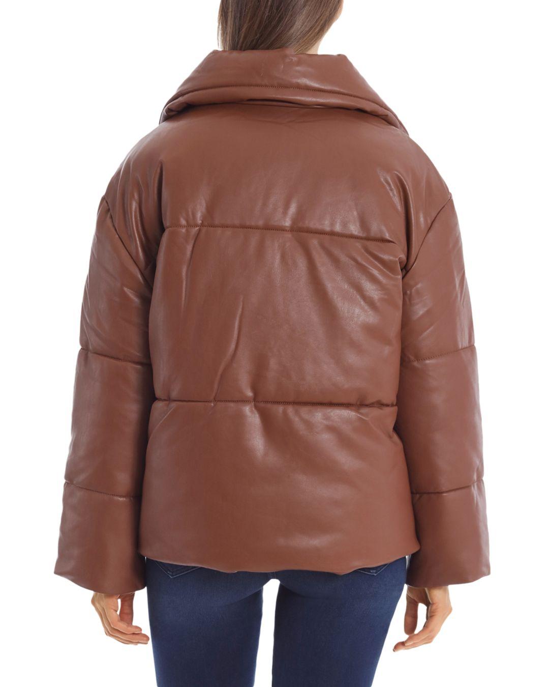 bagatelle leather puffer