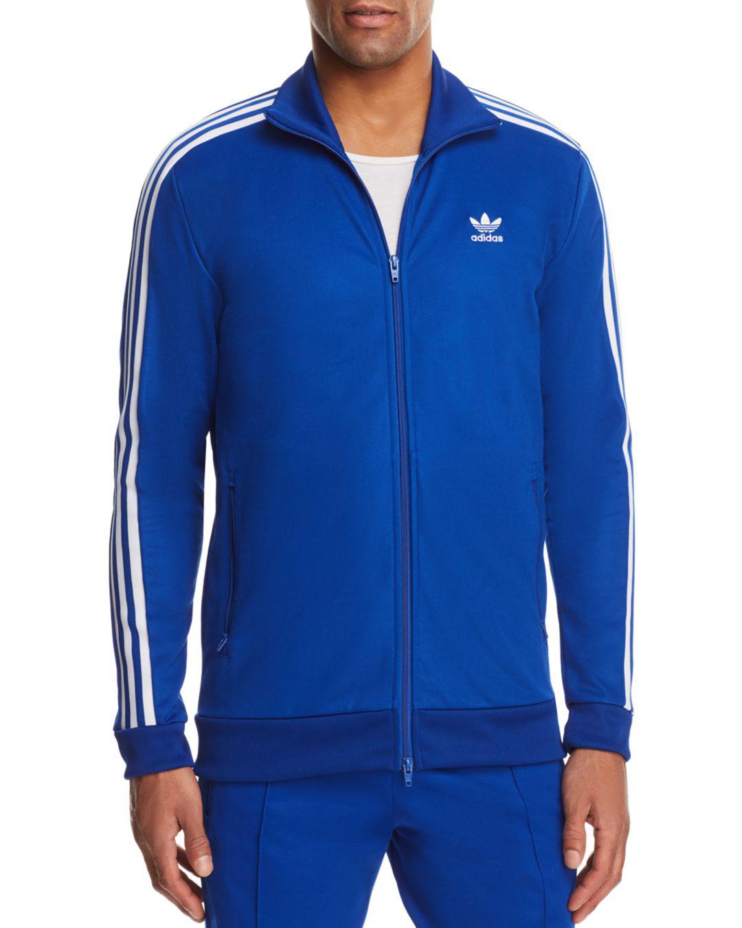 adidas Originals Cotton Men's Beckenbauer Track Jacket in Blue for Men ...