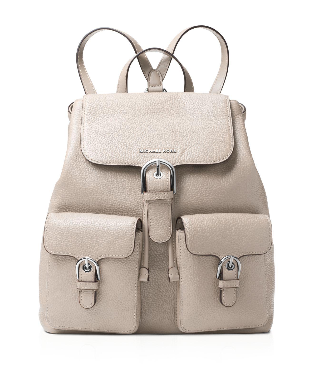 MICHAEL Michael Kors Cooper Flap Large Pebbled Leather Backpack | Lyst