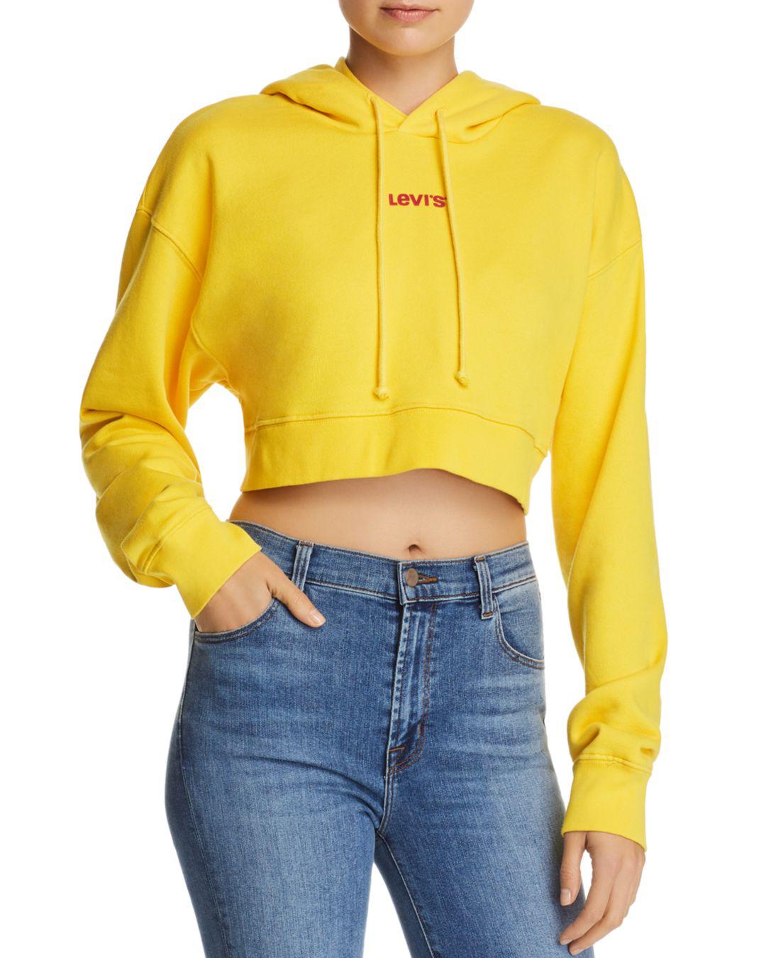 levi's cropped hoodie