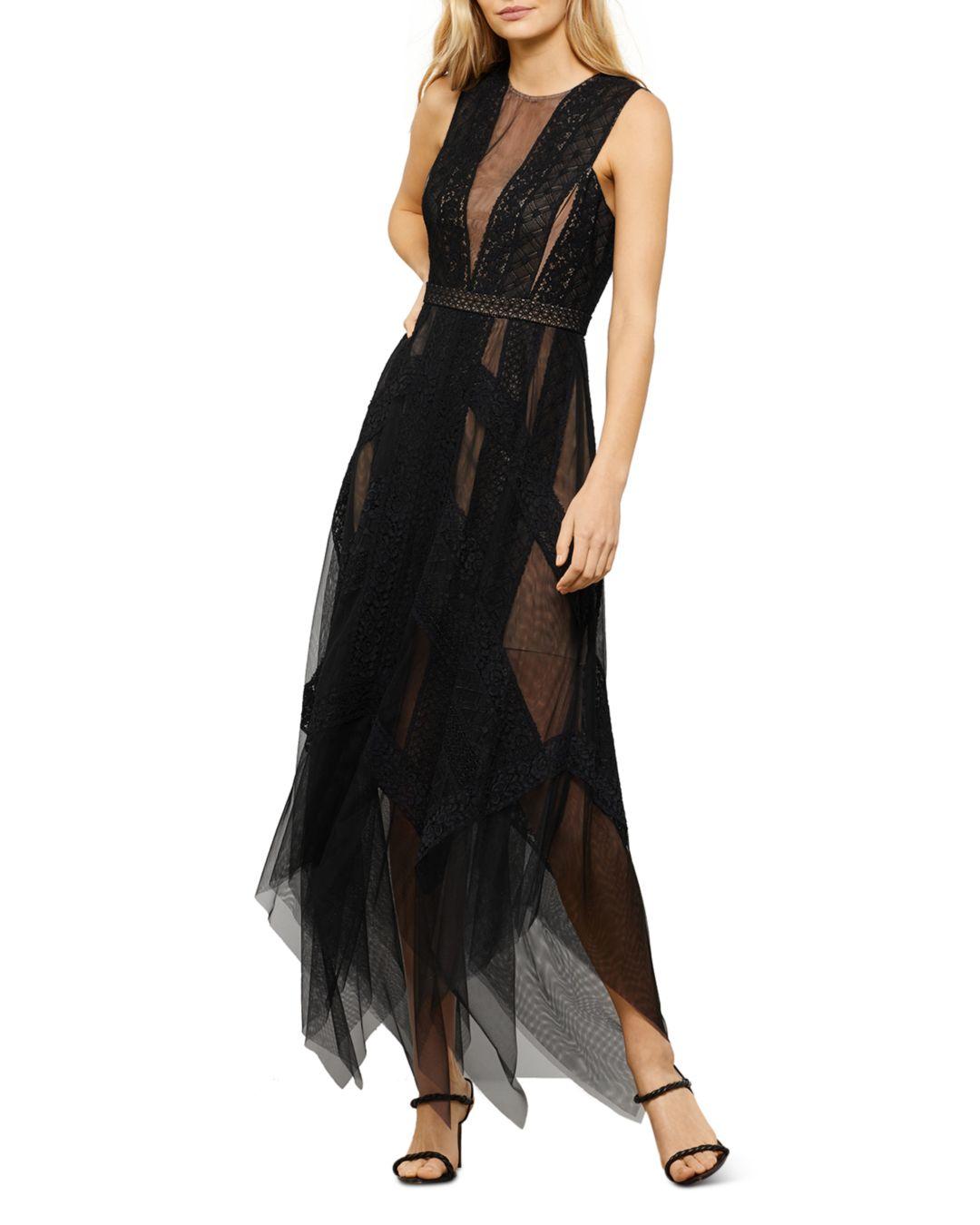 BCBGMAXAZRIA Tulle Andi Lace Trim 
