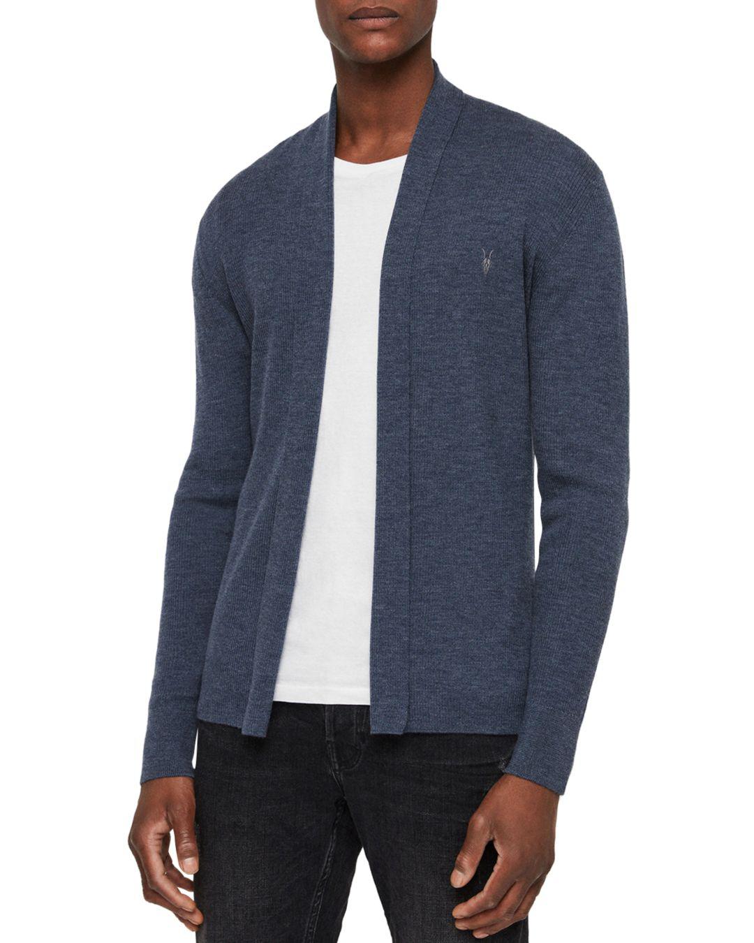 mode merino open cardigan