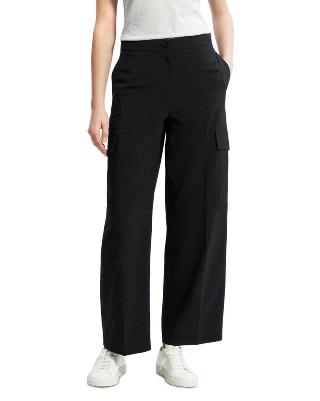 Theory Cargo Pocket Pants in Black | Lyst