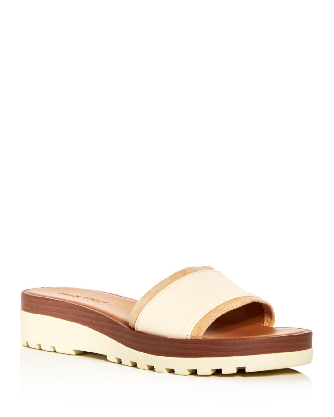 platform slide women's sandals