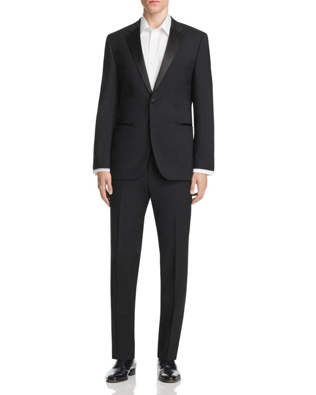 BOSS by HUGO BOSS Satin Stars Glamour Tuxedo Suit - Regular Fit in Black  for Men - Lyst