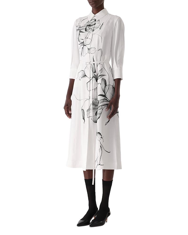 jason wu shirt dress J Jason Wu Regular Draped Shirt Dress Military Green Medium A523314