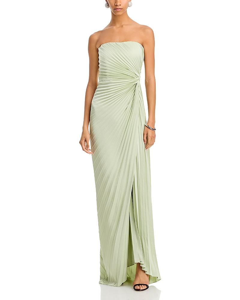 A.L.C. A. L.C. Layla Pleated Gown in Green | Lyst