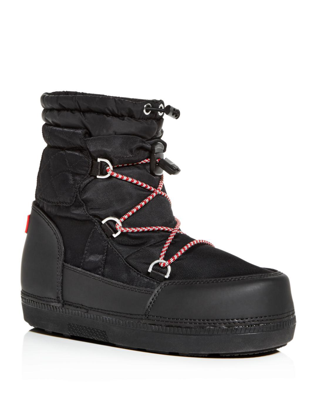 hunter quilted snow boots
