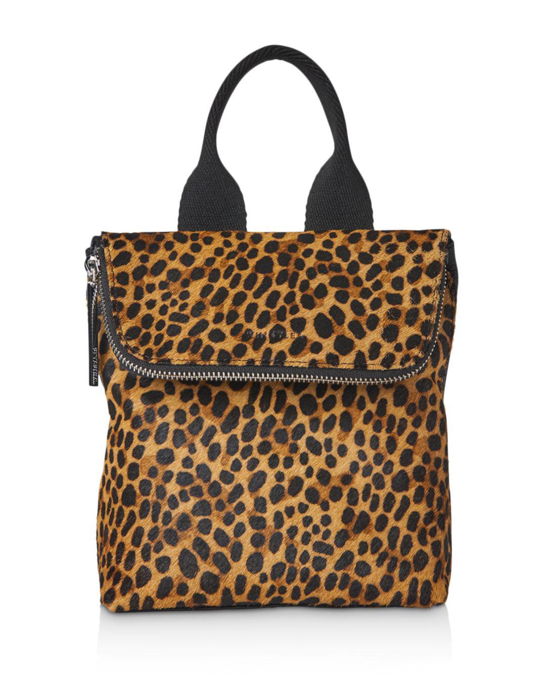 leopard mini backpack