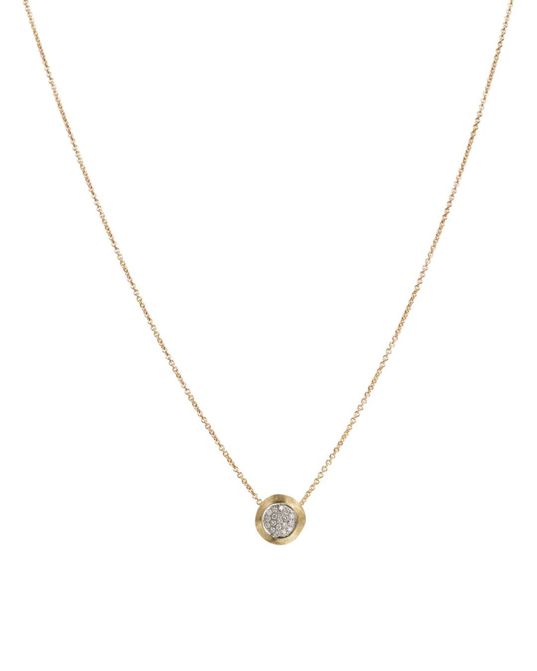 Marco Bicego 18k Yellow Gold Delicati Pendant Necklace With Diamonds in ...