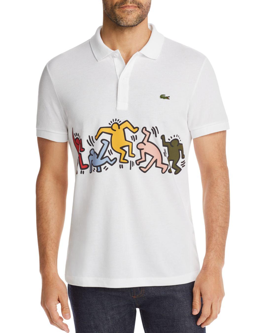 identifikation foretrække tiltrækkende Lacoste Keith Haring Regular Fit Polo Shirt in White for Men | Lyst