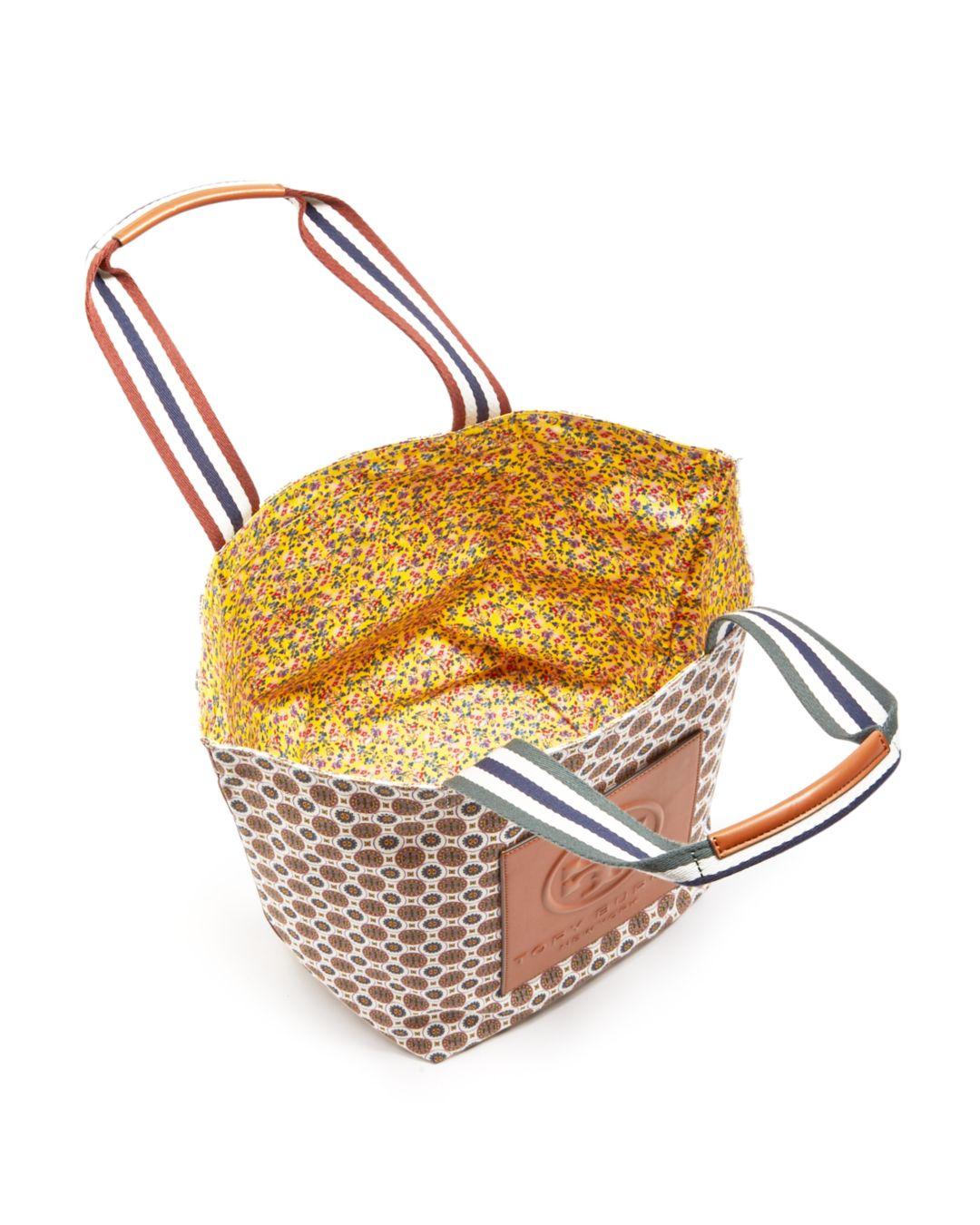 tory burch gracie printed canvas tote