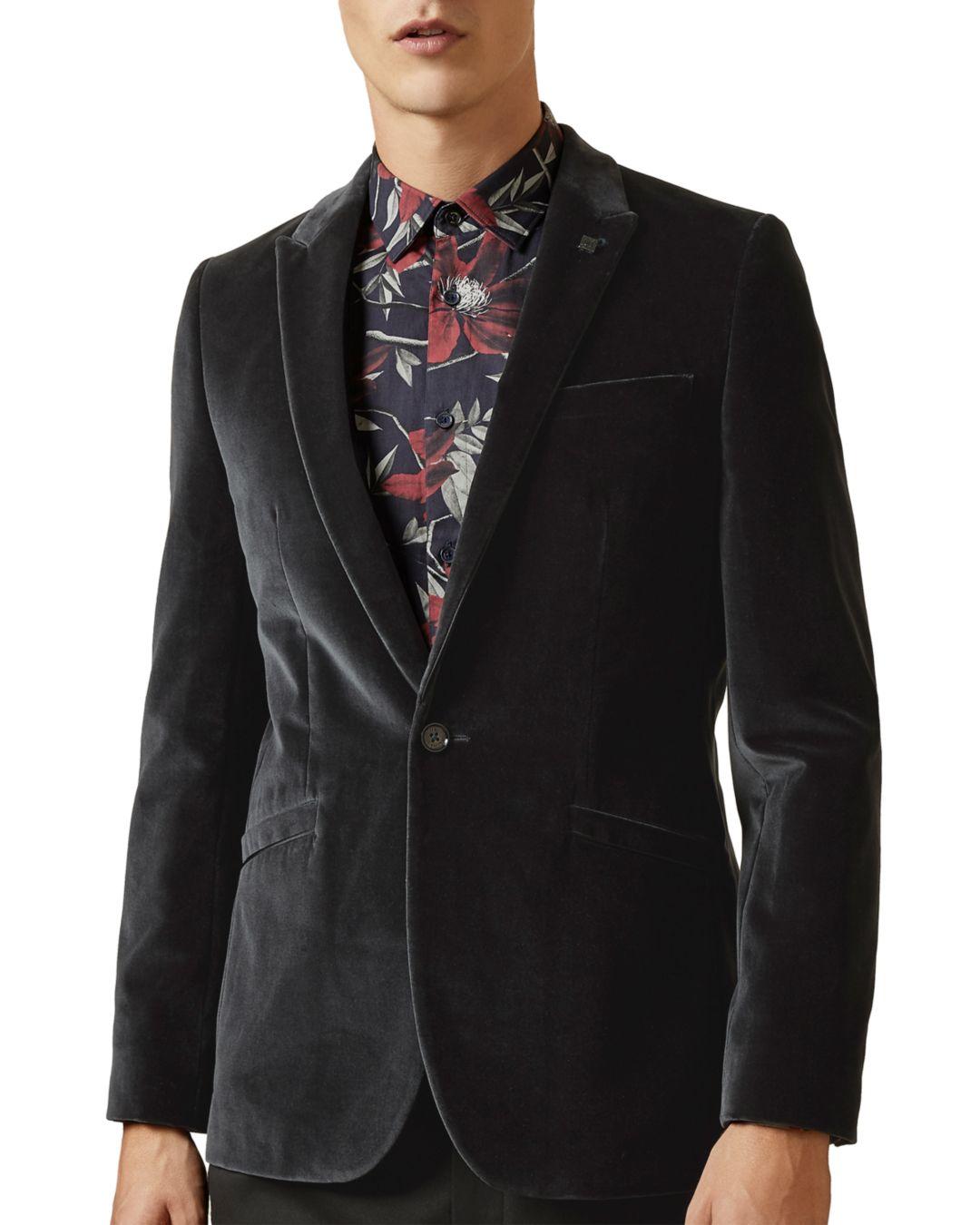 ted baker velvet blazer mens