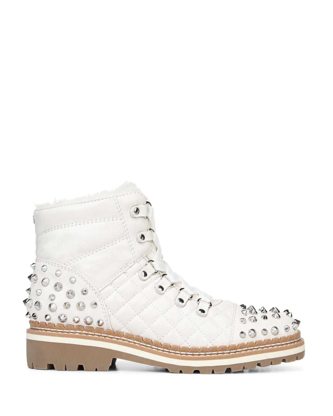 Bren Quilted Studded Hiking Boots 