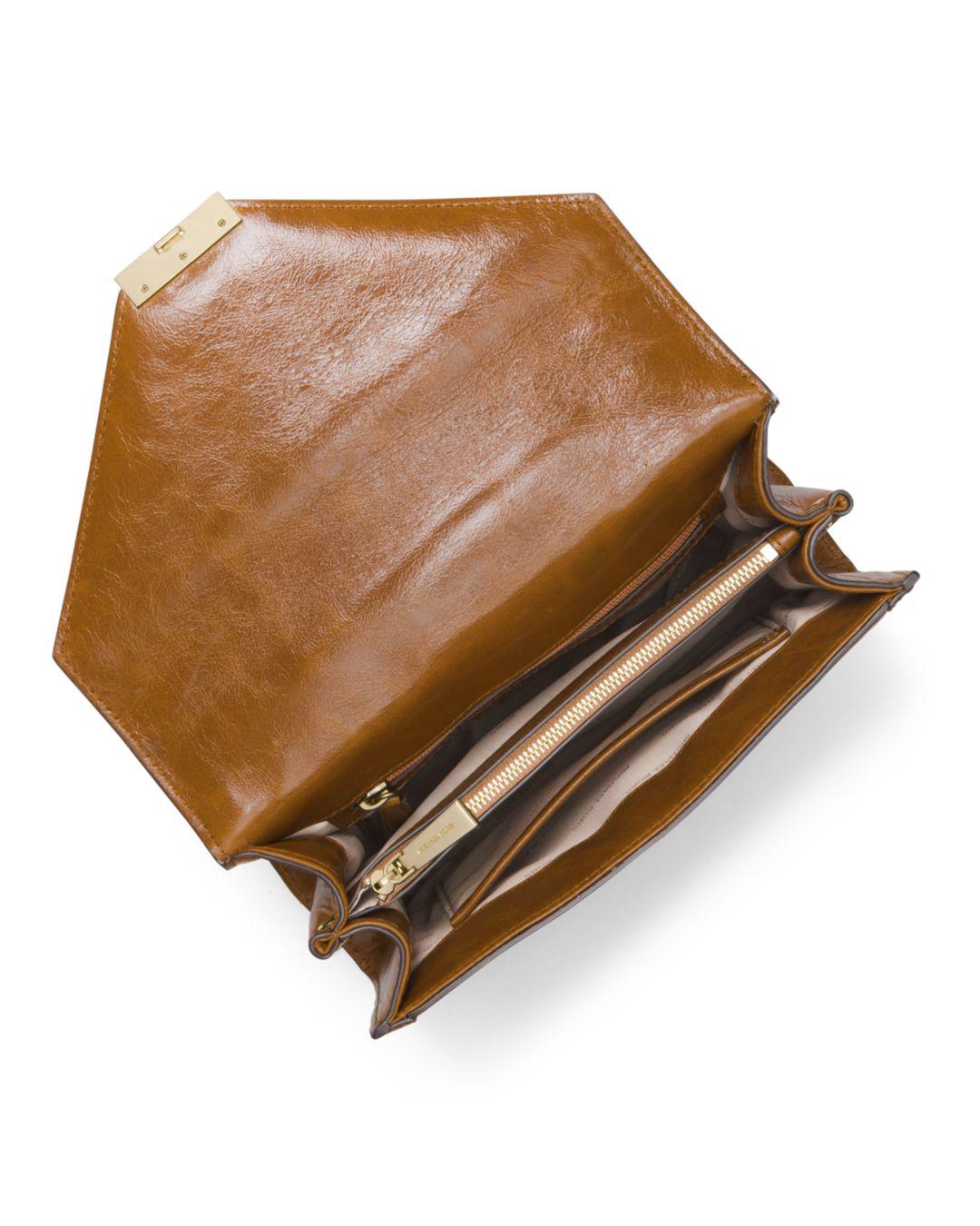 whitney large burnished leather convertible shoulder bag