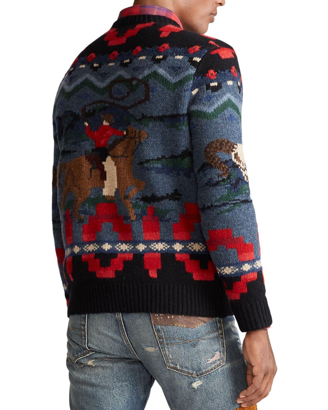 ralph lauren western sweater