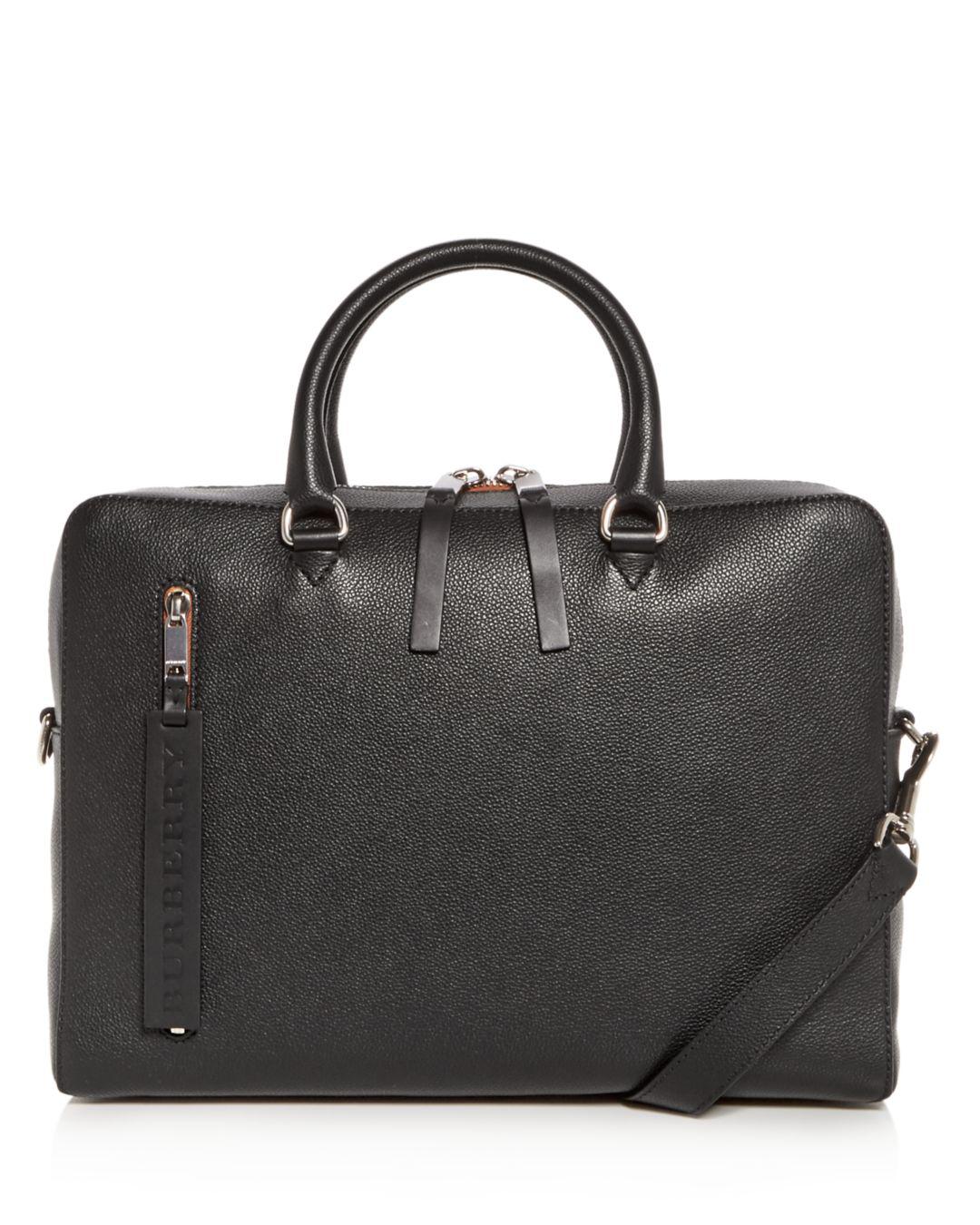Burberry Ainsworth Leather Briefcase in Black for Men | Lyst