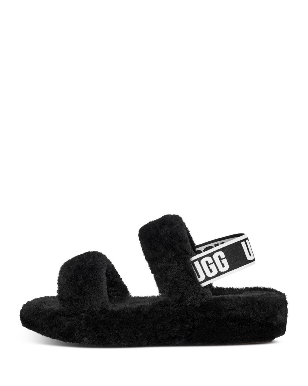 ugg oh yeah slide black
