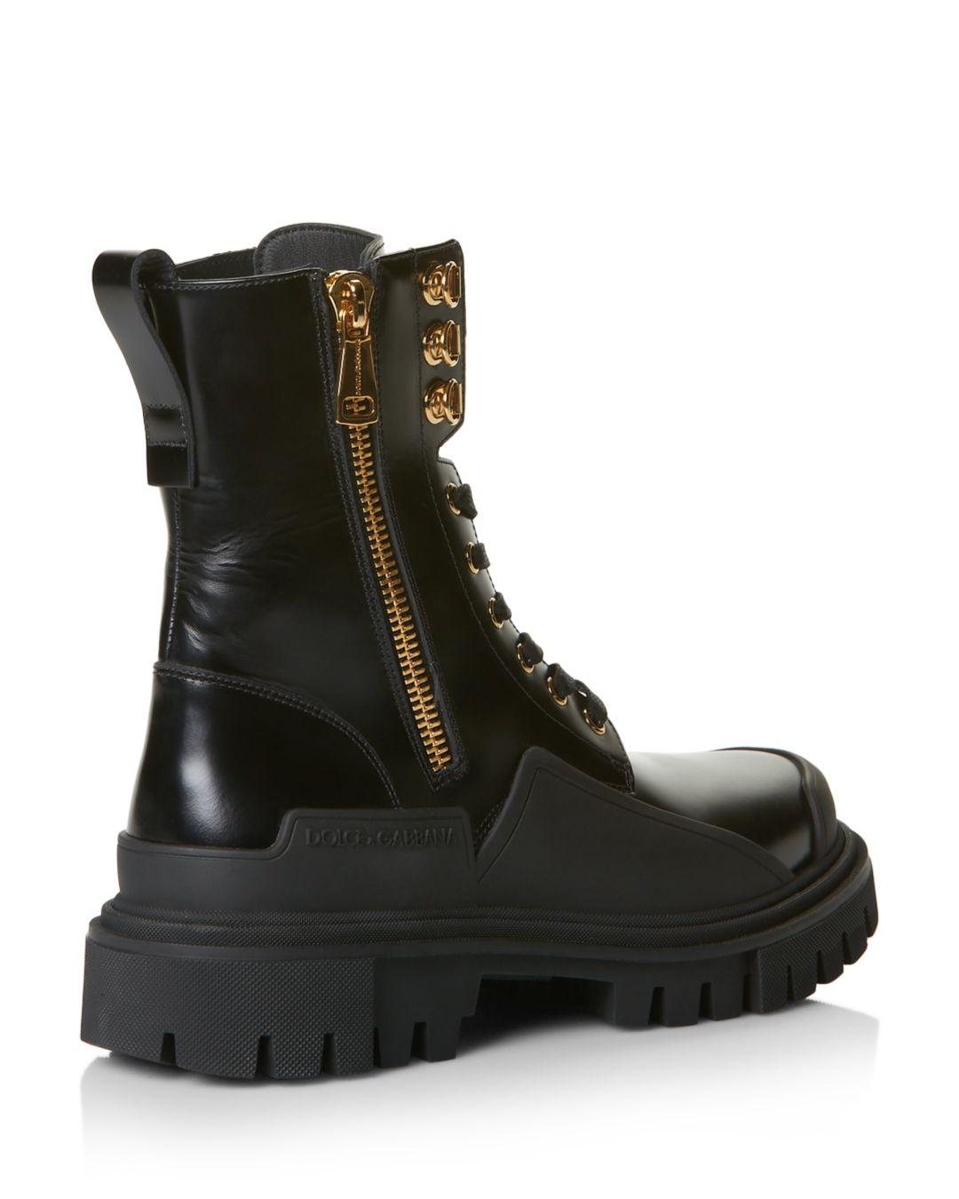 zip up combat boots