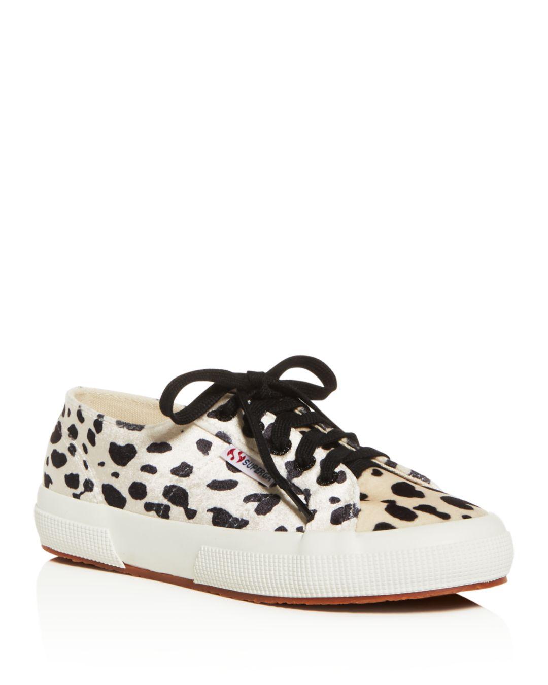 superga velvet sneakers leopard