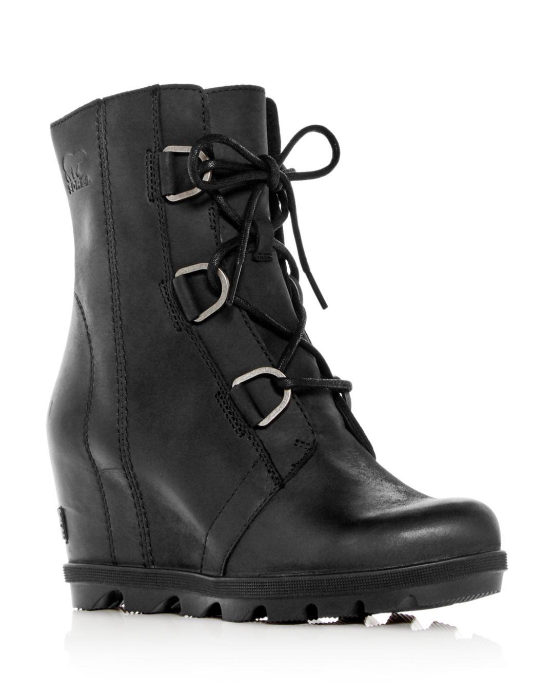 Sorel Women's Joan Of Arctic Ii Waterproof Hidden Wedge Boots in Black |  Lyst