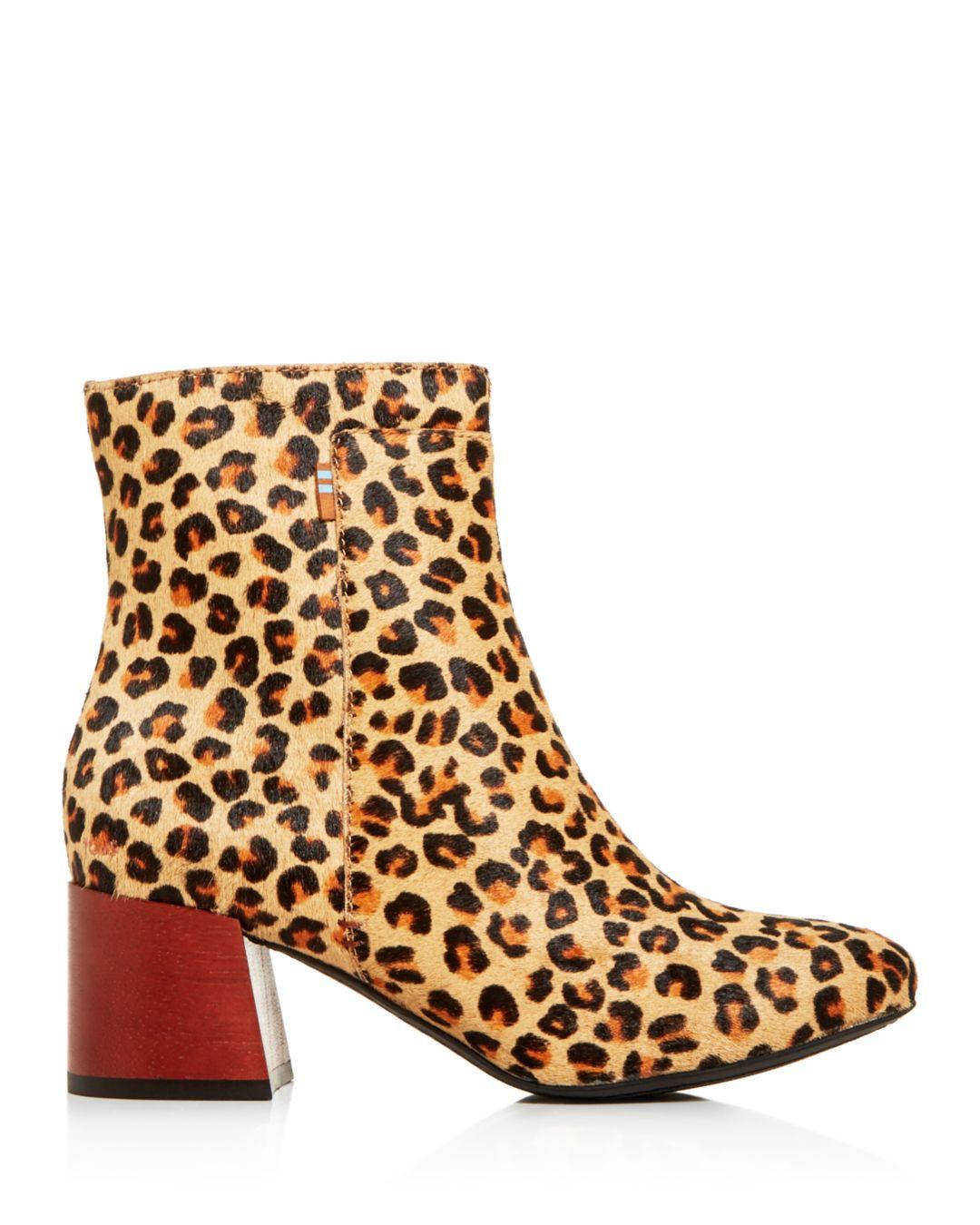 toms cheetah booties