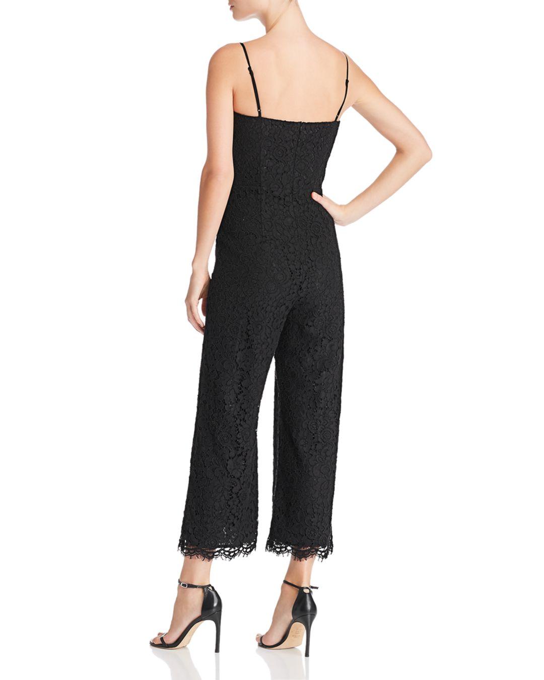 bardot sienna lace jumpsuit