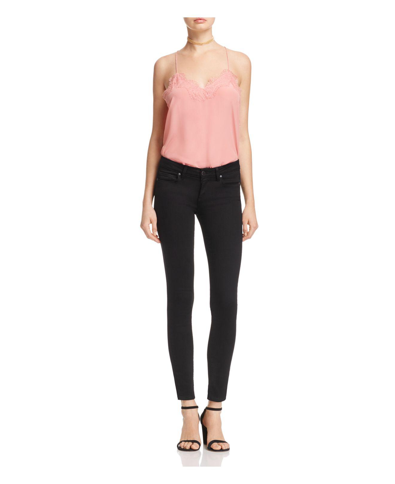 Lyst Cami Nyc The Racer Silk Cami in Pink