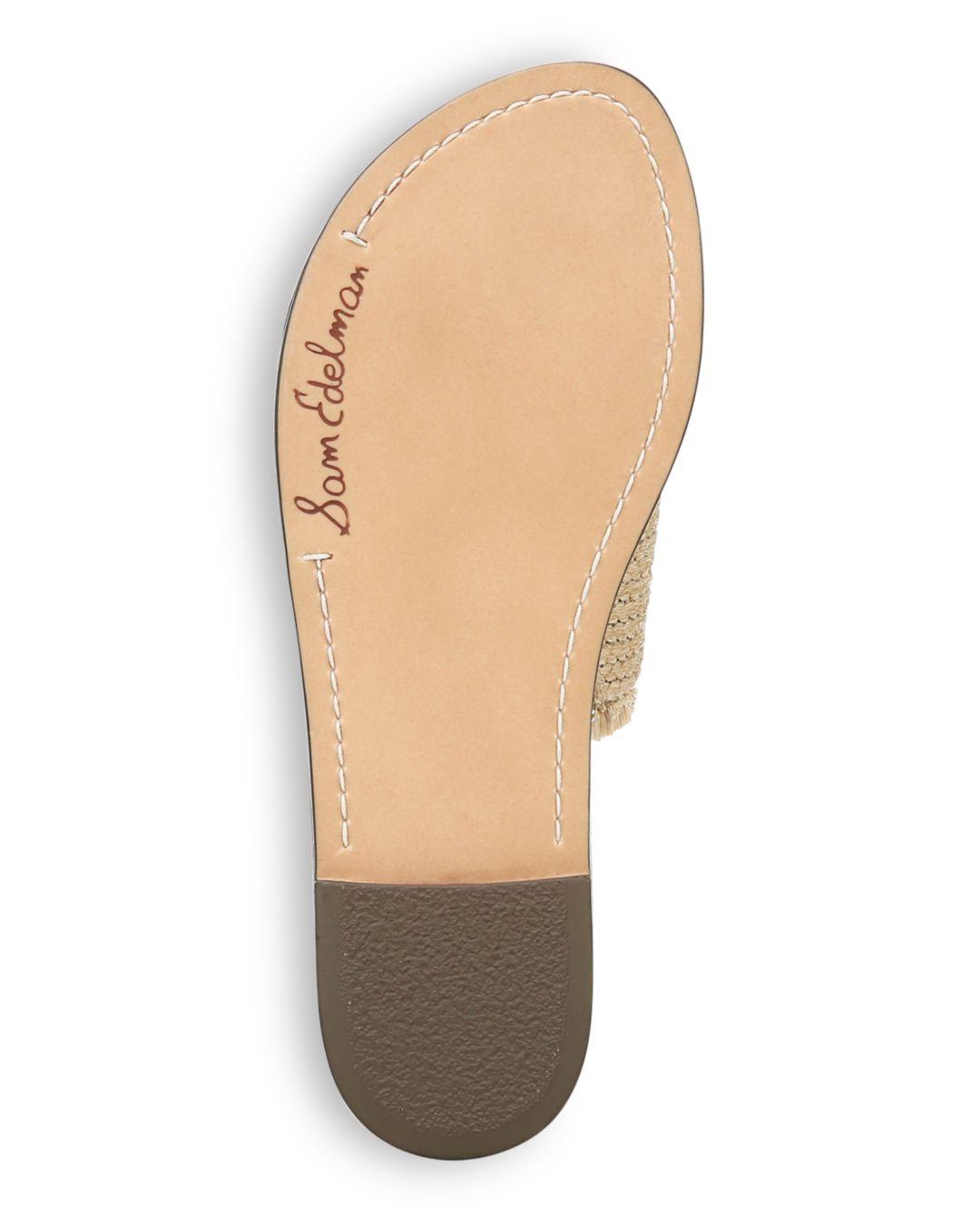 sam edelman glenda raffia slide sandal