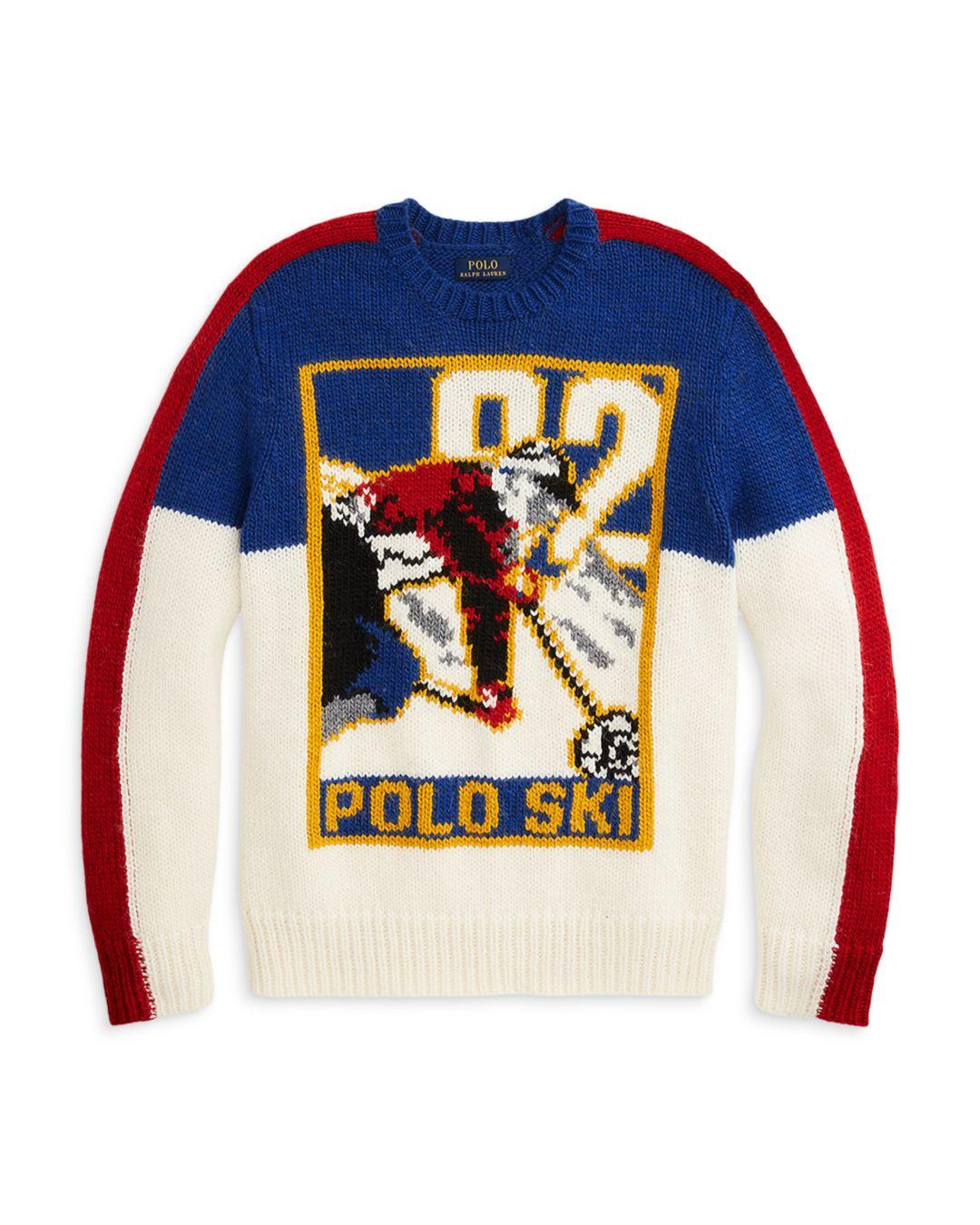 Ralph Lauren Vintage Ski Sweater in Blue for Men | Lyst