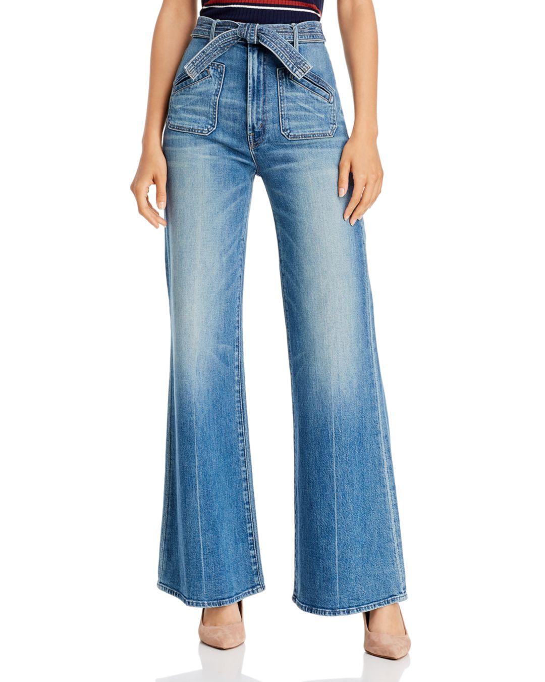 Mother Denim The Roller Tie Patch Wide 