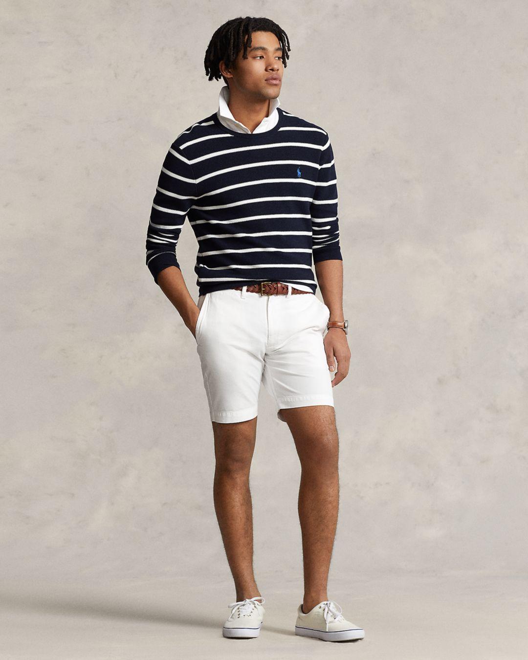Polo Ralph Lauren Salinger Straight Fit Chino 8" Shorts in White for Men |  Lyst