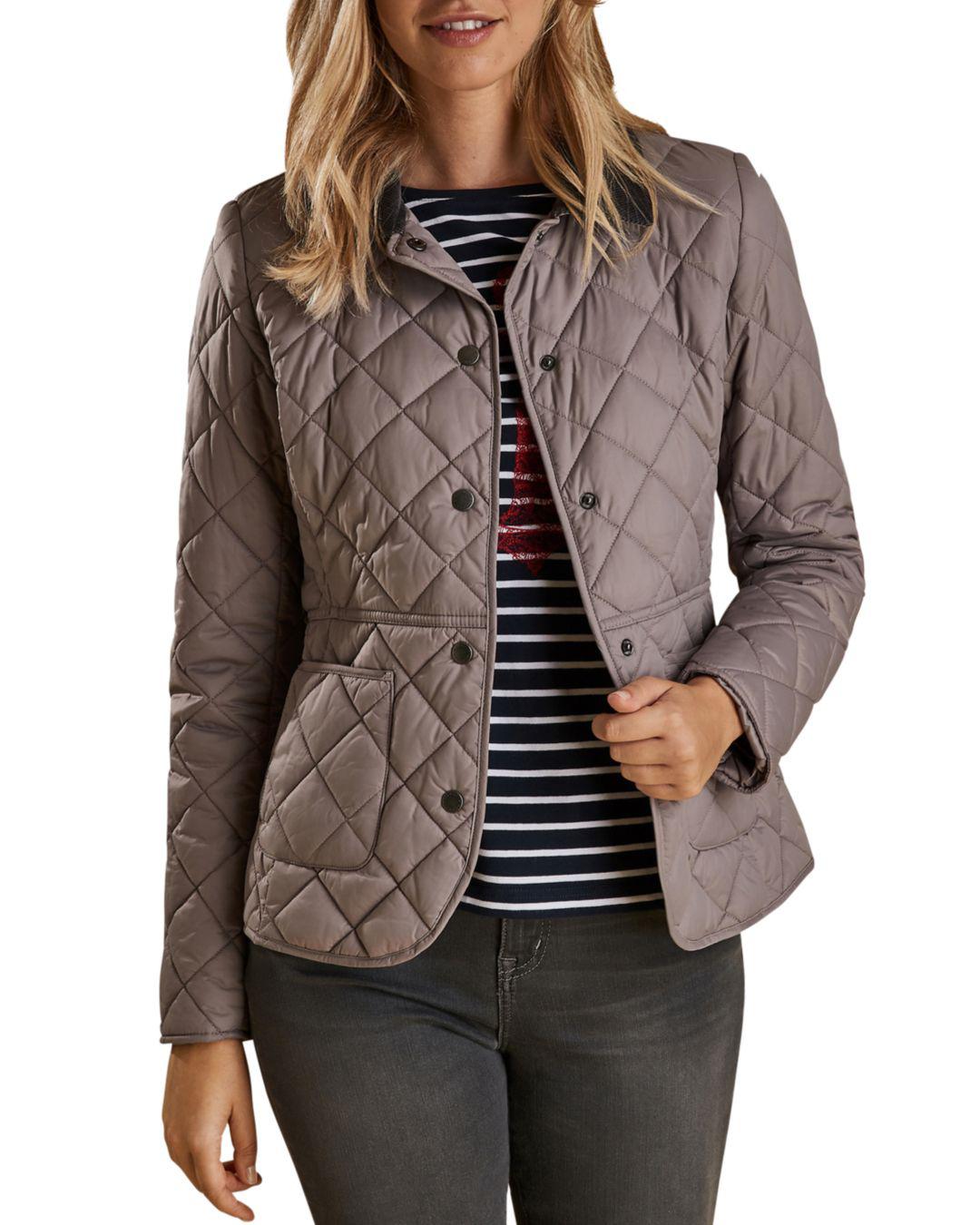 barbour deveron quilted jacket womens