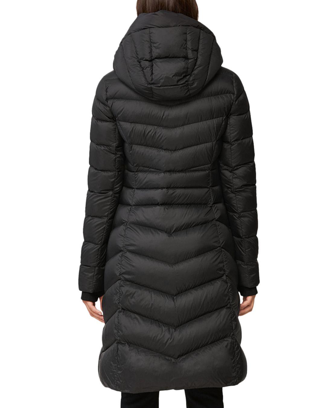 SOIA & KYO Synthetic Lita Hooded Down Puffer Coat in Black - Lyst