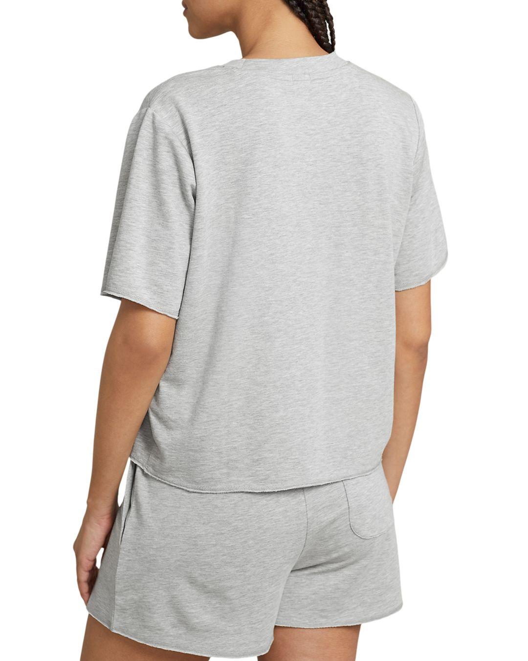 Polo Ralph Lauren Terry Short Sleeve Shorty Set in Gray | Lyst