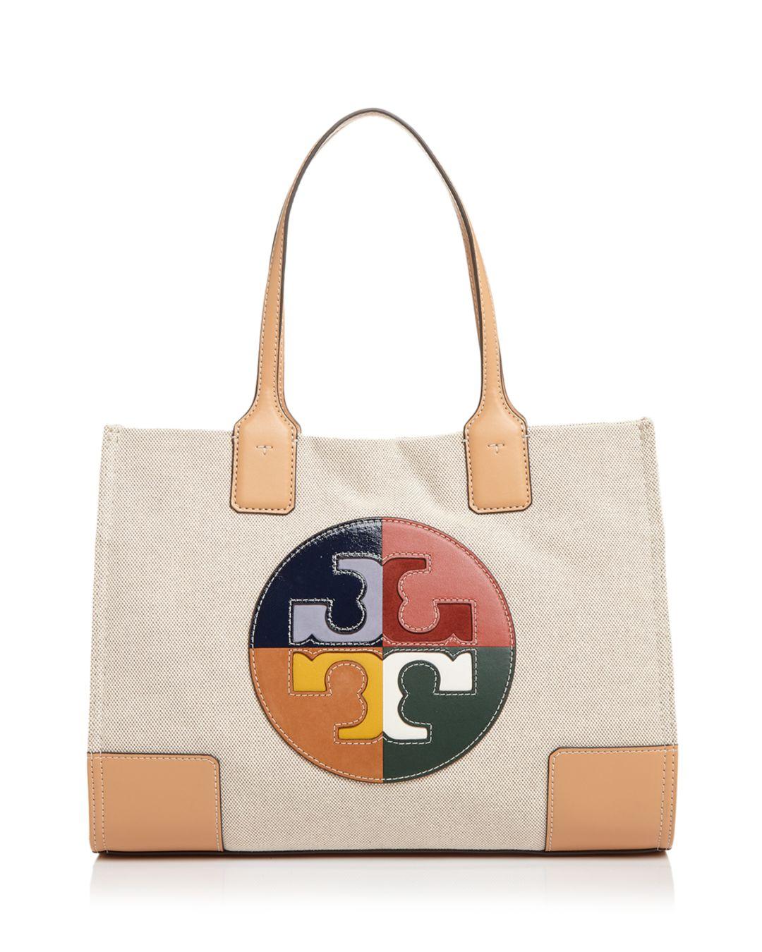Canvas Tote Tory Burch Block Tote Tory Burch Ella Color Block Logo
