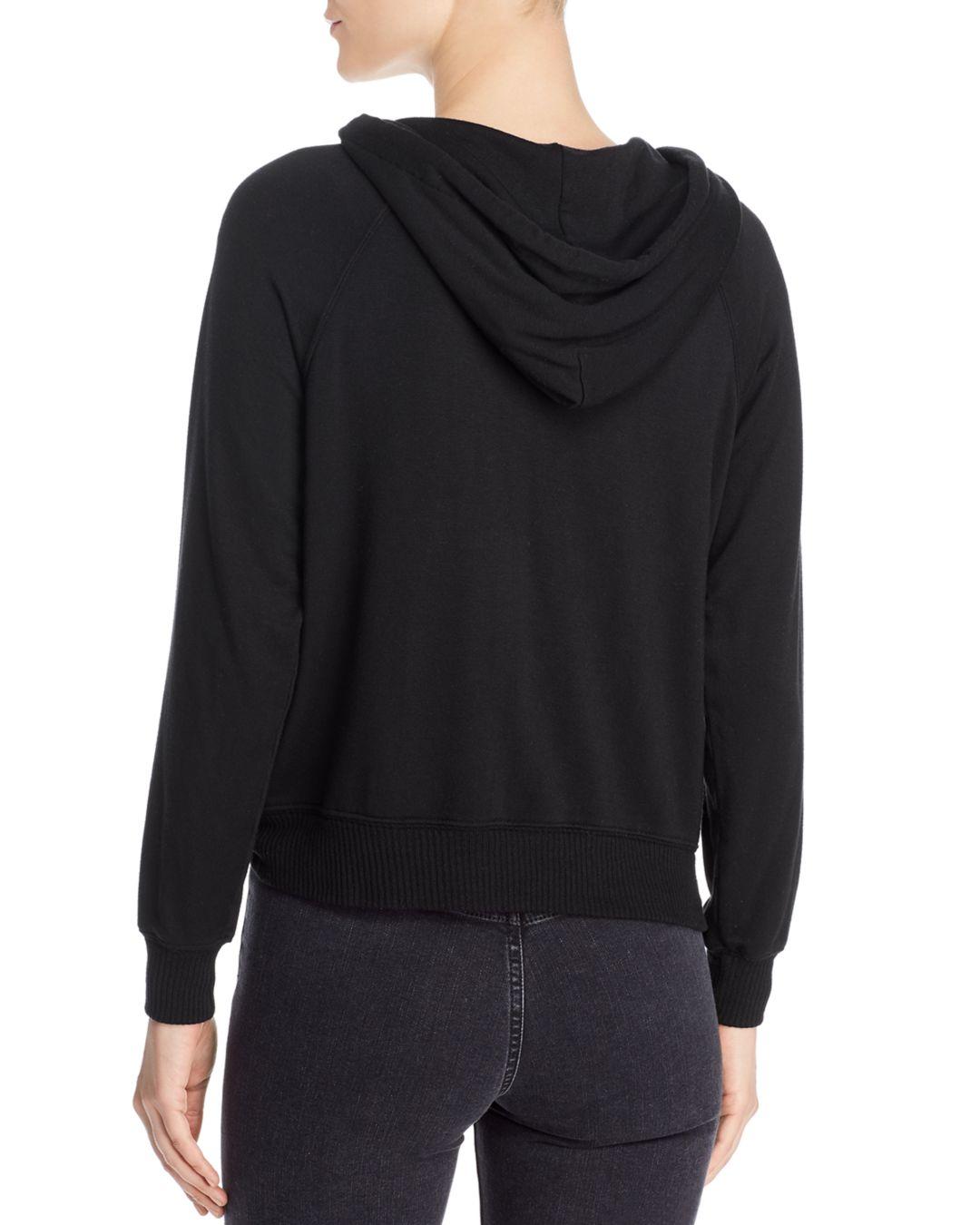 Splendid Synthetic Super Soft French Terry Hoodie in Black - Lyst