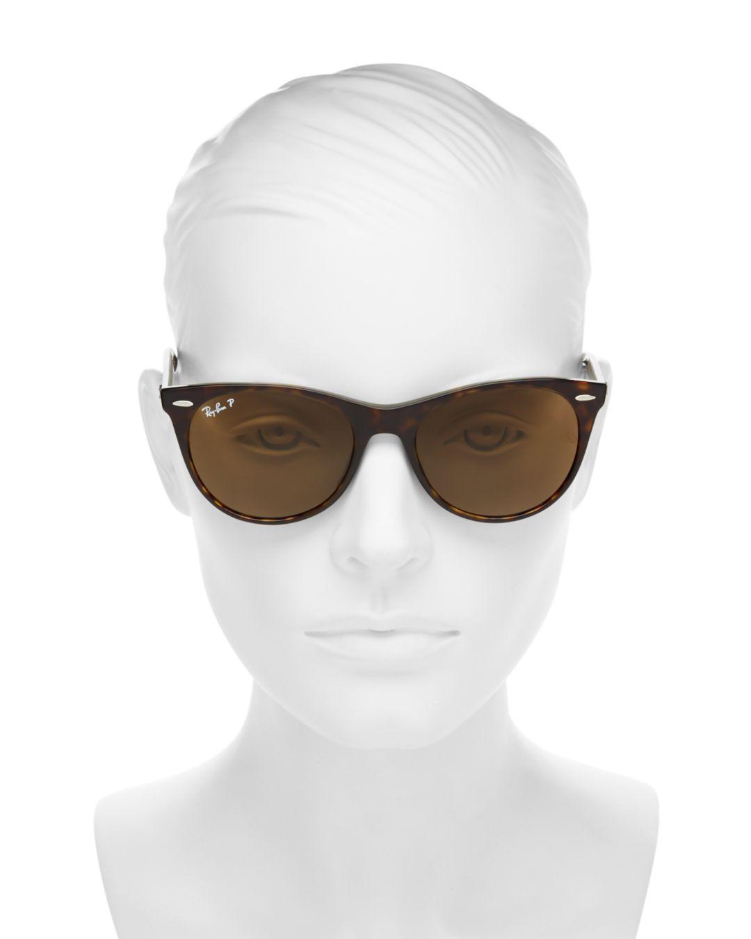 Ray Ban Ray Ban Women S Polarized Round Sunglasses In Brown Lyst Ray Ban Ray Ban Women S Polarized Round Sunglasses In Brown Lyst